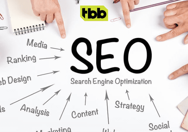 seo and social media marketing services strategy planning on laptop