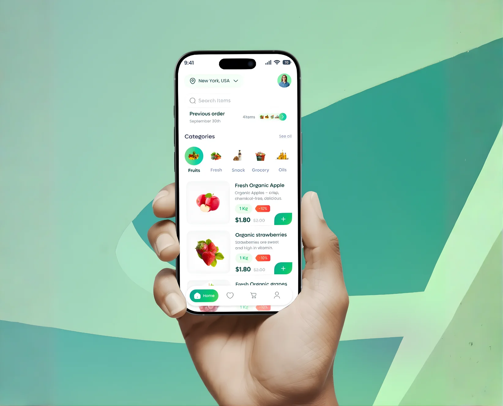 Custom food delivery application built through professional app development services for global markets
