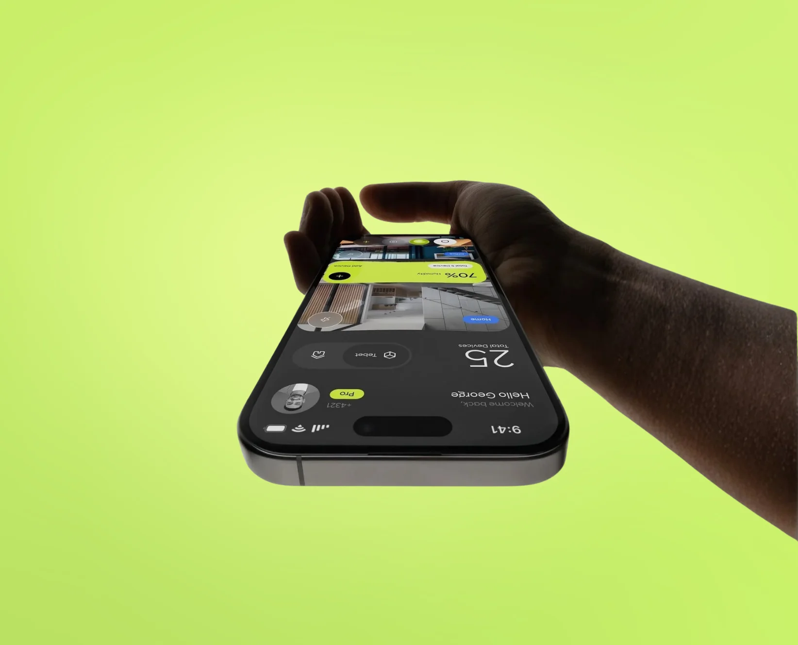 Professional UI UX design and app development for Smart Home Management mobile application