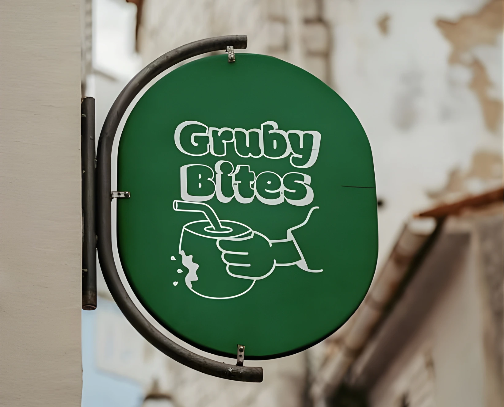 Creative food brand branding design for Gruby Bites