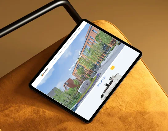 Custom web development interface for RobotJetWorld robotics solutions website