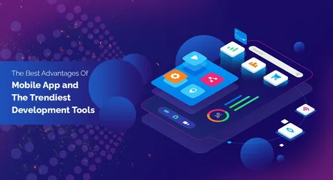Mobile app design concept for businesses