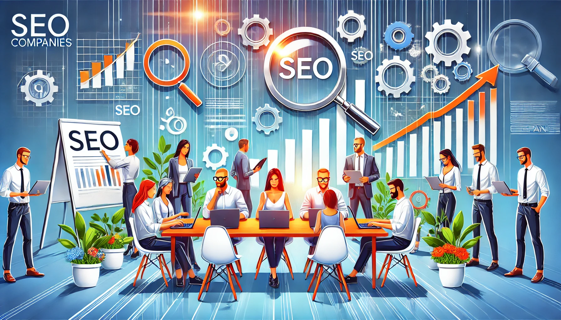 search engine optimization agency team planning SEO strategy and keyword research